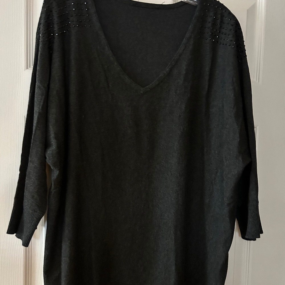 Dark grayish brown sweater